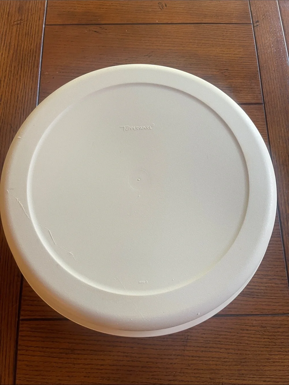 Vintage Tupperware Serving Center 1665 Almond Divided Party Tray with Lid